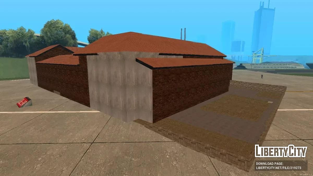 Территория отеля с парковкой / GTA San Andreas