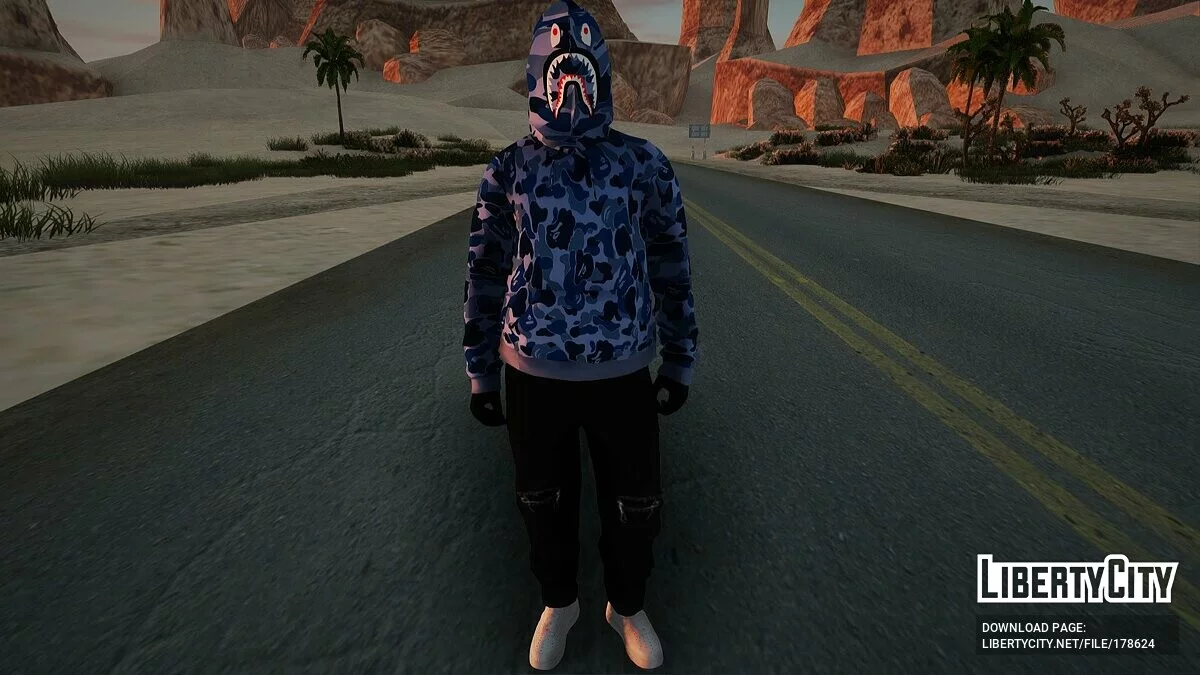 Сборник скинов Bape Shark / GTA San Andreas
