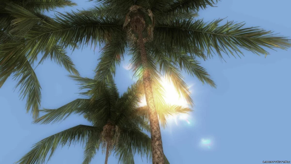 80s True Vegetation Palm Trees - Реалистичные пальмы / GTA Vice City