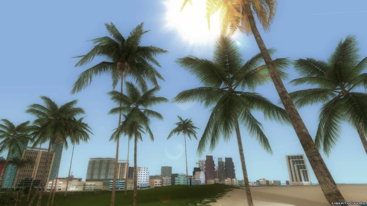 80s True Vegetation Palm Trees - Реалистичные пальмы / GTA Vice City