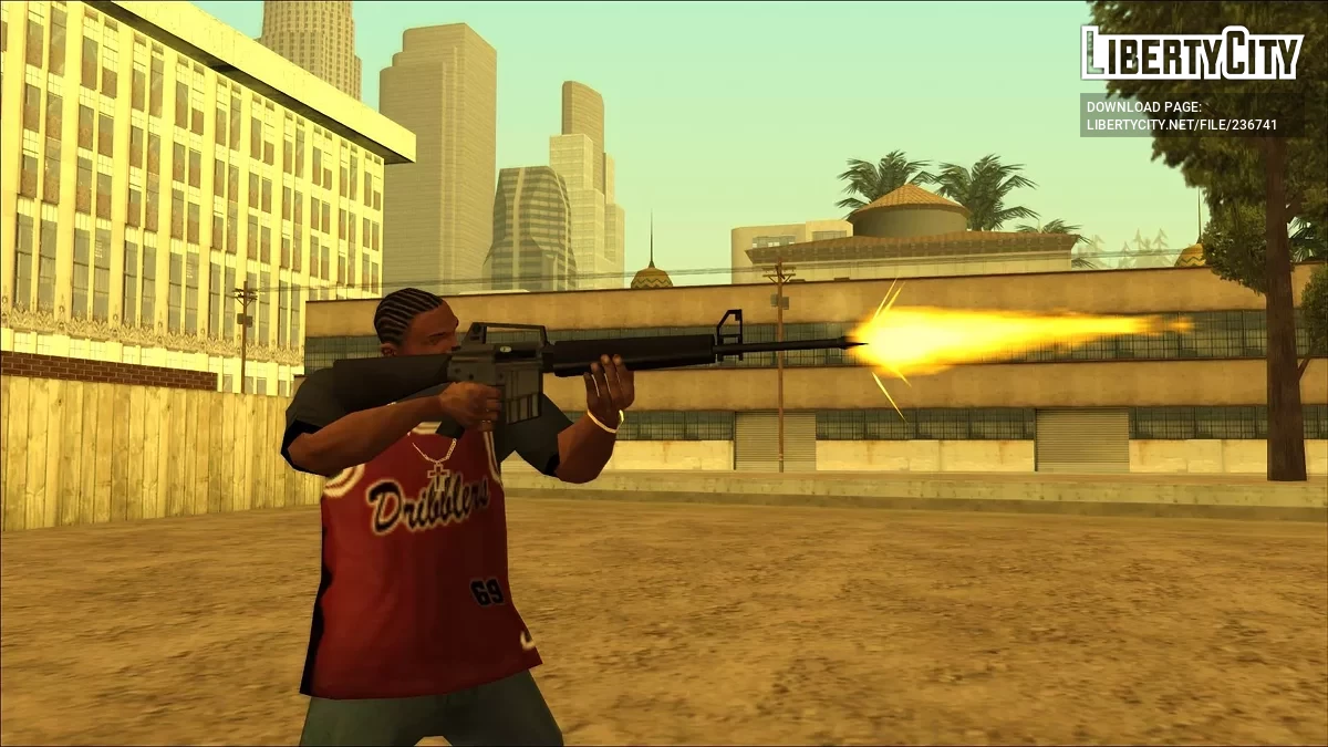 Улучшенная M16 из Vice City Stories / GTA San Andreas